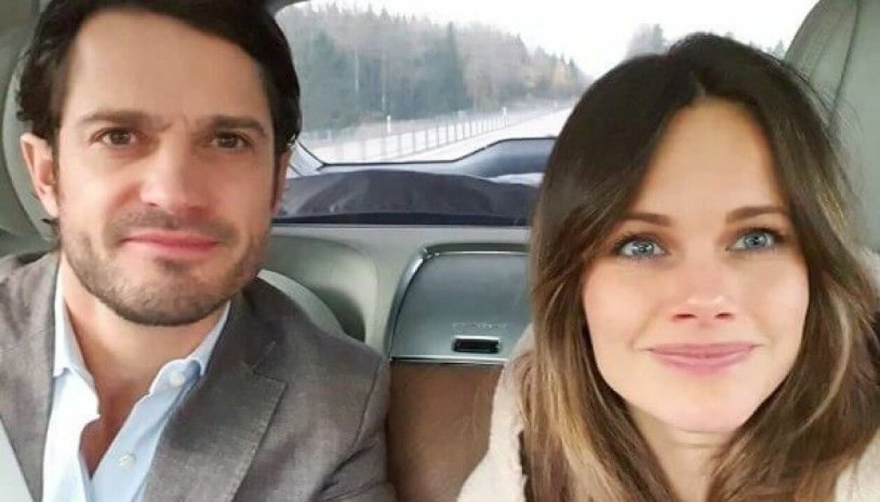 Prinsessan Sofia i väst från Andiata. Prins Carl-Philip och prinsessan Sofia