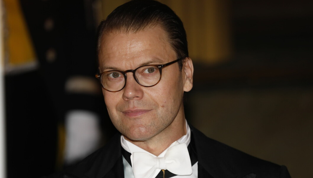 Prins Daniel under kungens middag för Nobelpristagarna 2019.