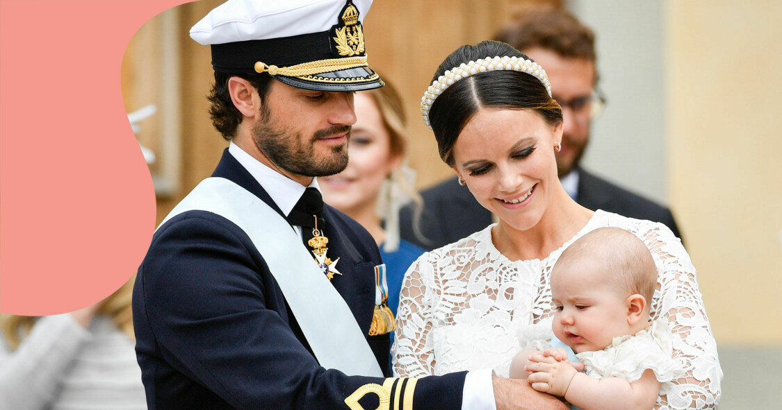 Prins Carl Philip och Prinsessan Sofia med sonen Alexander