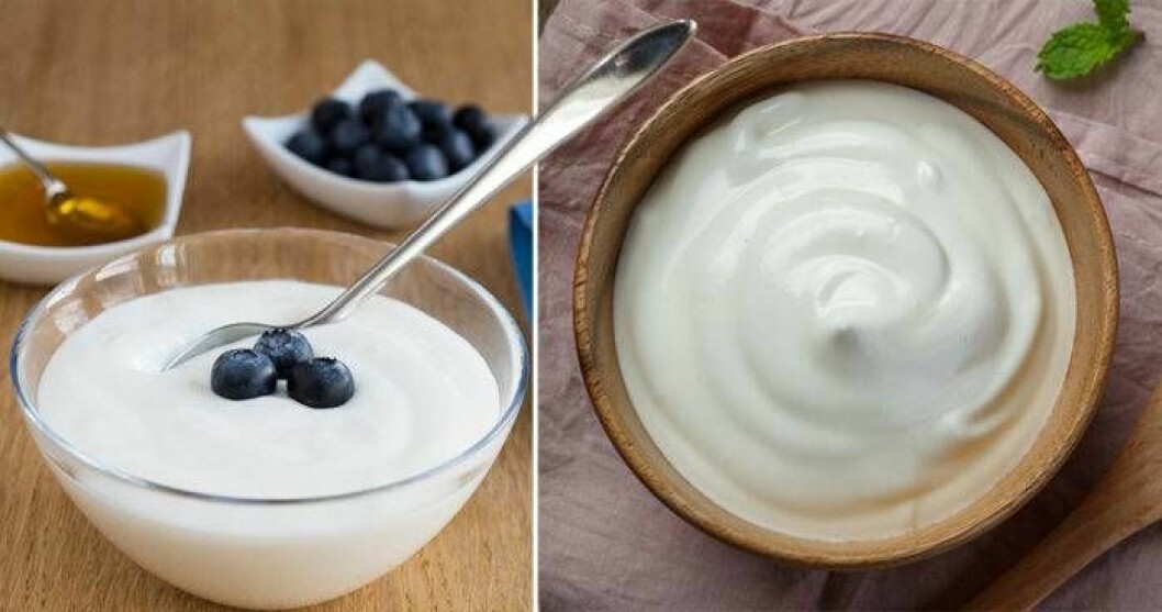 Olika syrade mjölkprodukter