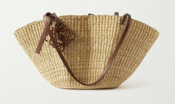 raffia tote loewe