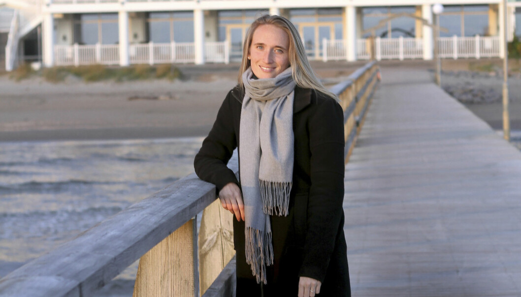 Rebecca mår bättre men har fått lära sig att det kommer finnas svackor och att hon måste ta emot hjälp. Foto: Susanne Stamming Rebecca efter att hon blev fri från ätstörningarna.
