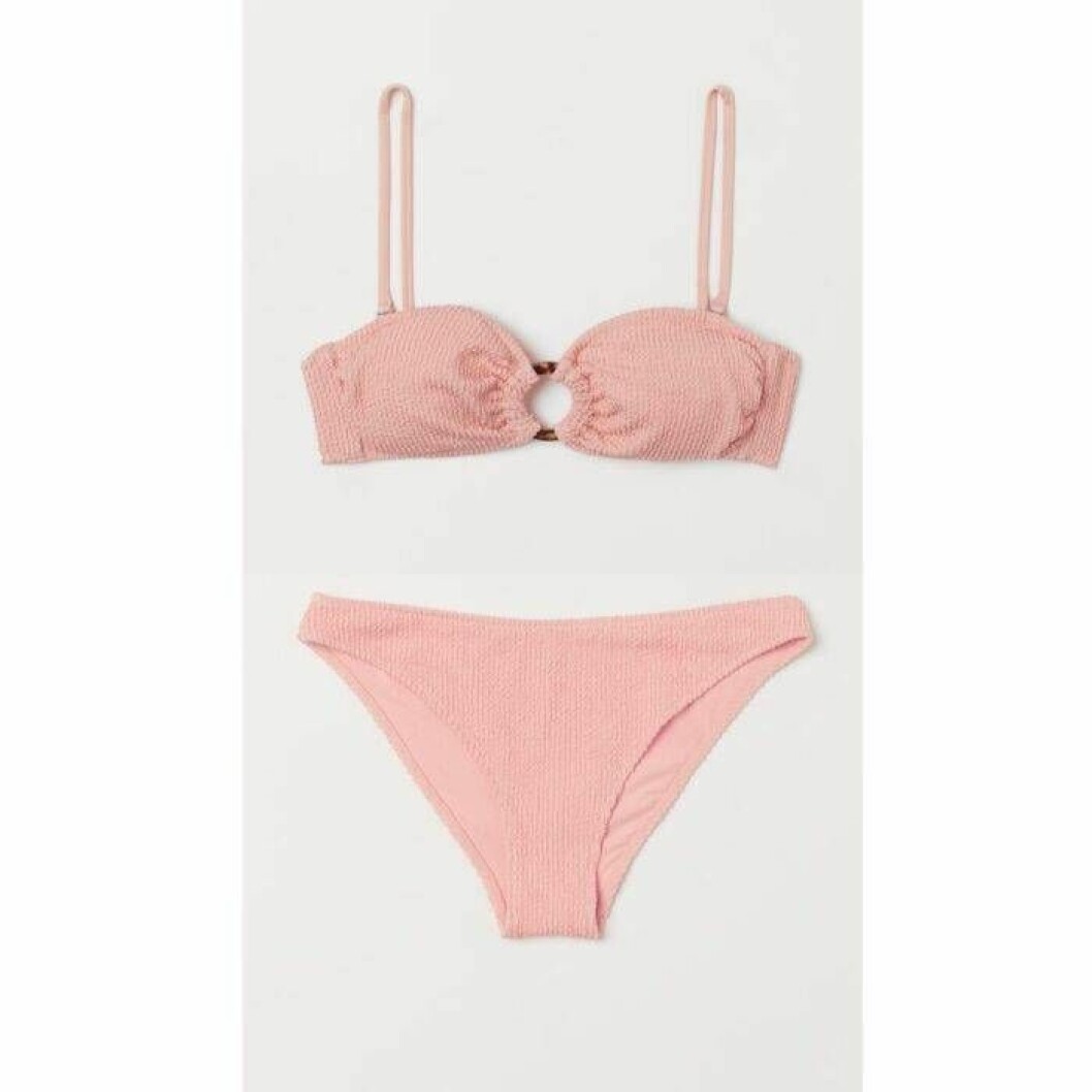 Rosa ribbad bikini