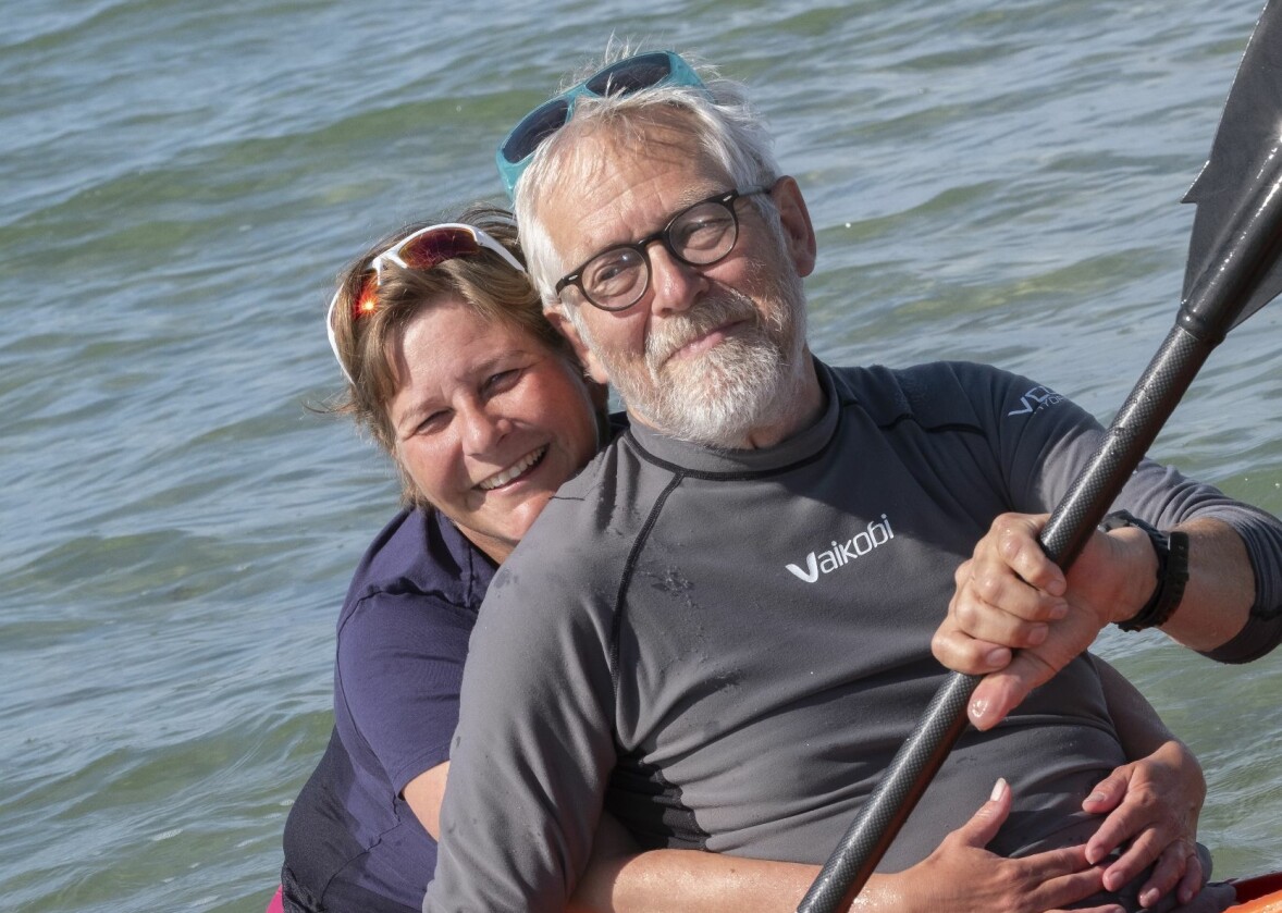 Rock och paddling är två intressen som Kristina och Jens delar.