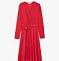 Röd klänning med skärp från kappahl.
