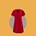 Röd klänning i sammet från Cellbes