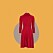 Röd klänning från Jumperfabriken