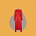 Röd klänning i omlott från Ellos