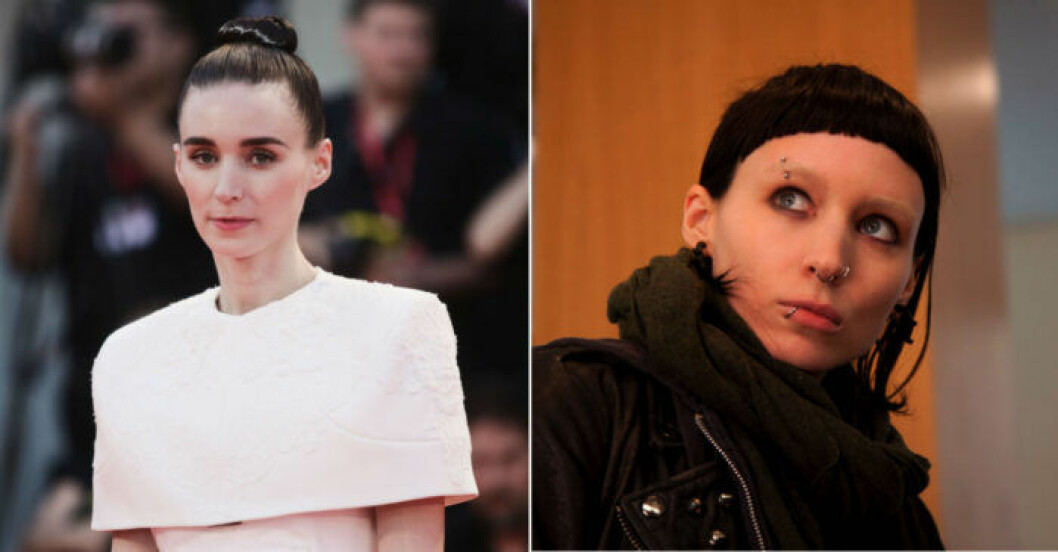 Rooney Mara ändrade sin look inför rollen som Lisbeth Salander. 