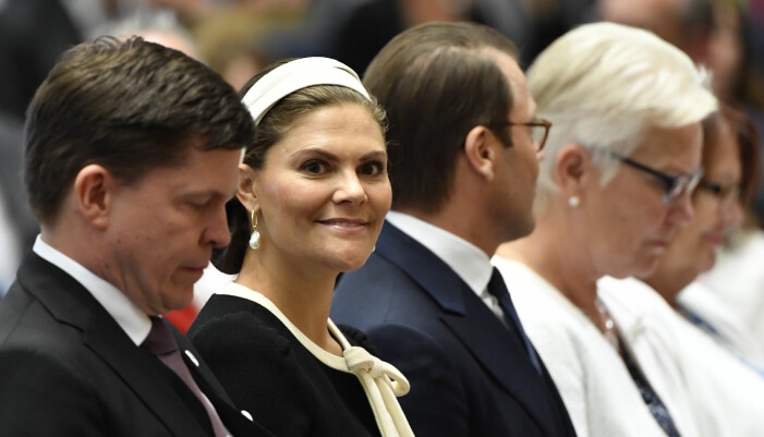 Kronprinsessan vid riksmötets öppnande