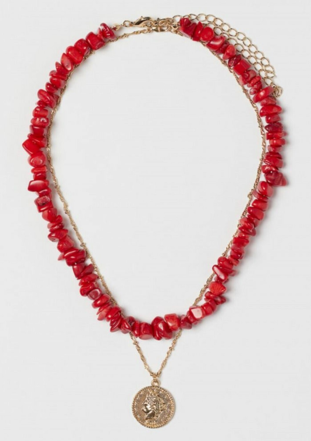 Halsband i metall med halvädelstenar, H&M