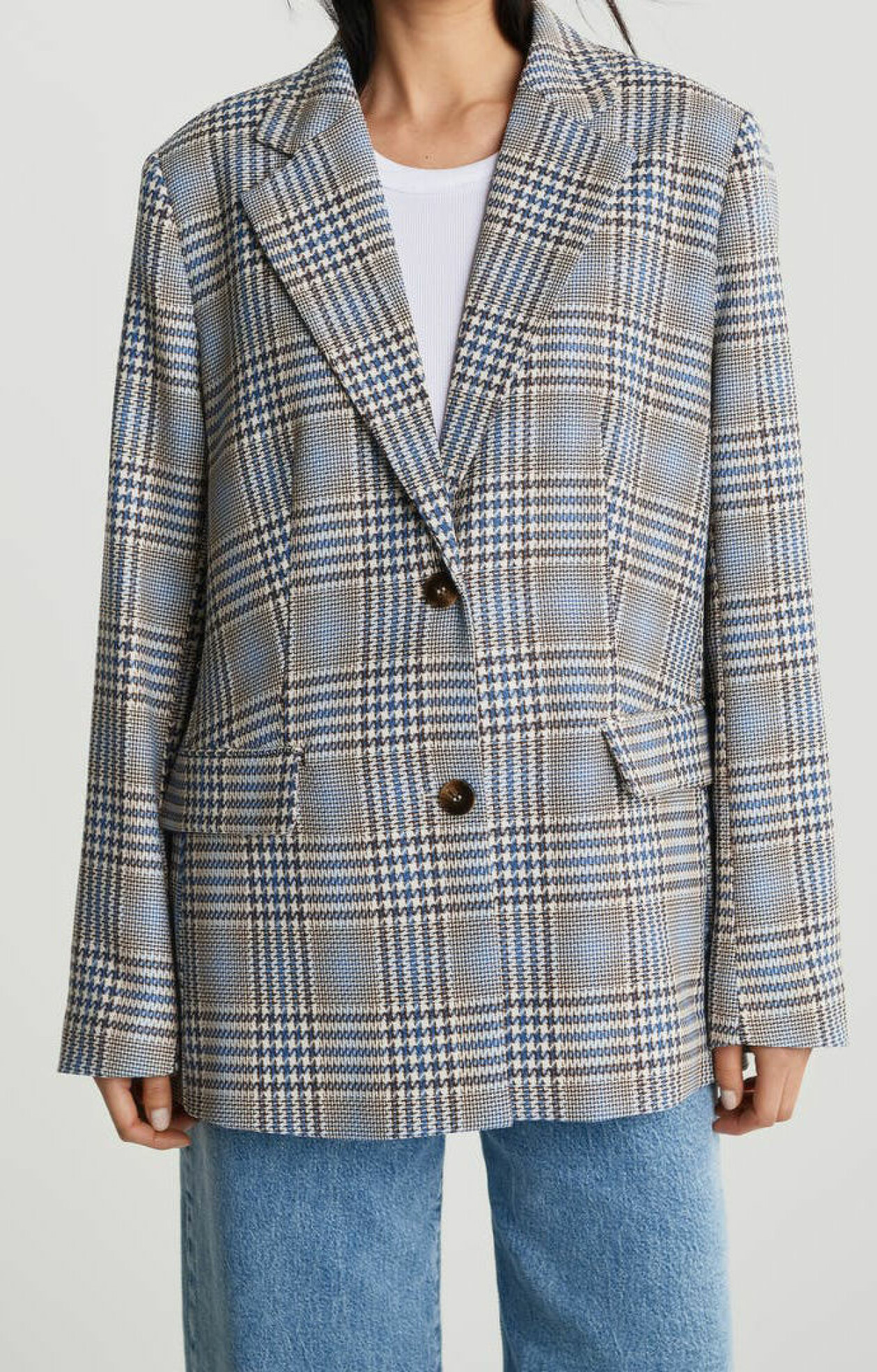 rutig kavaj från gina tricot