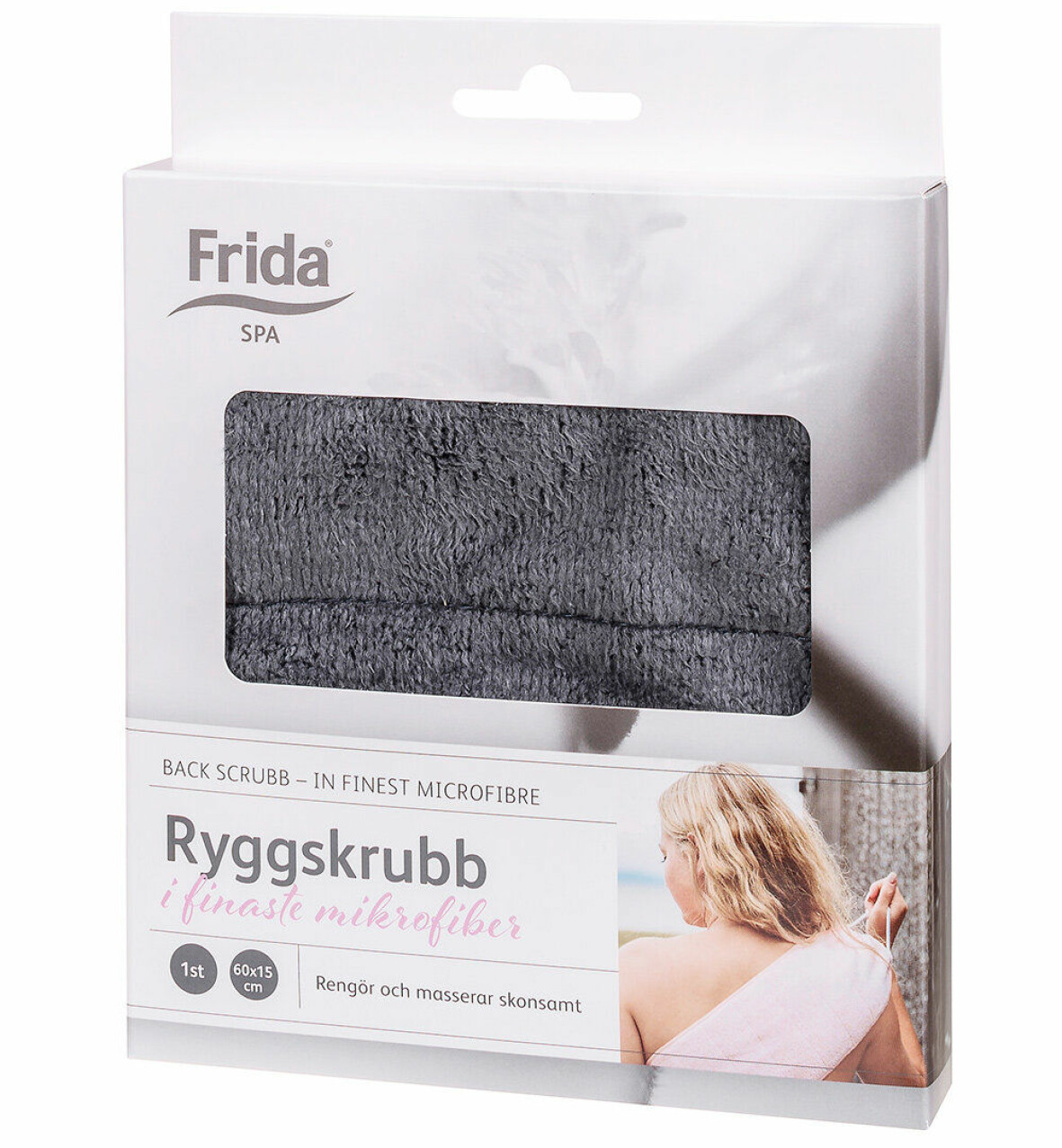 Ryggskrubb i mikrofiber.