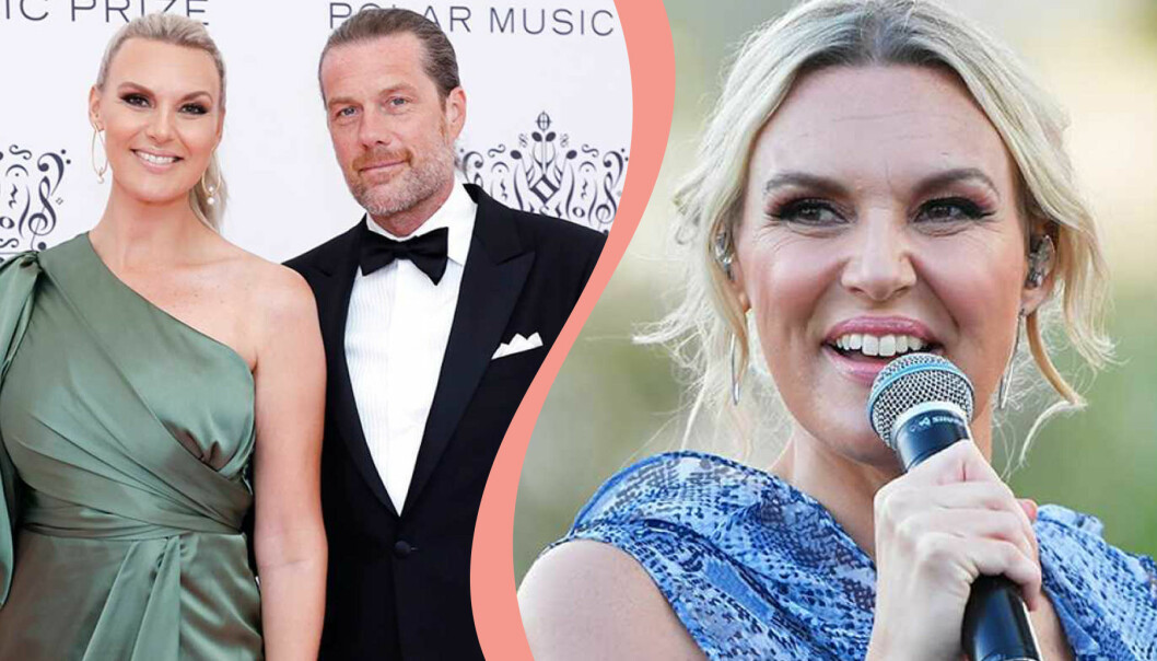 Sanna Nielsen med pojkvännen Joakim