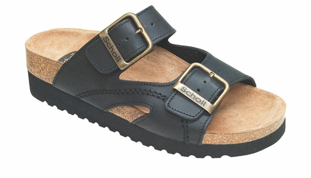 Svart sandal scholl.