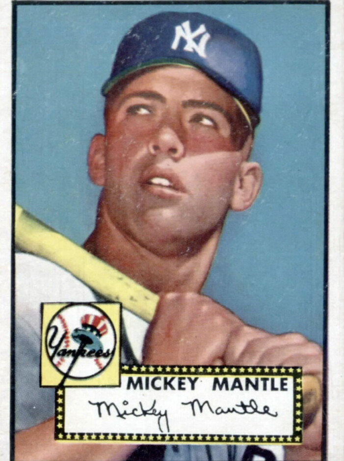 Mickey Mantle-kortet från 1952 är en riktig dyrgrip.