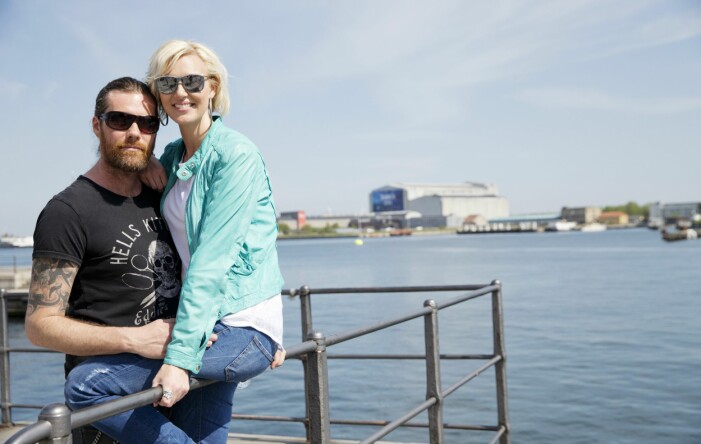 Joakim och Sanna i Köpenhamn.