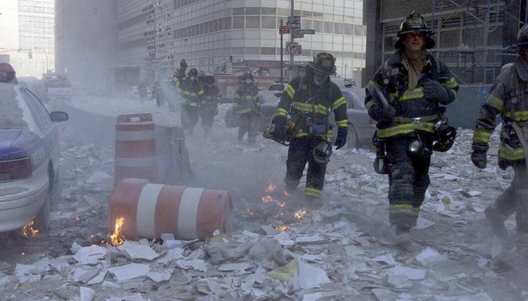 Uppröjningen av katastrofzonen fortsatte i flera månader i New York.