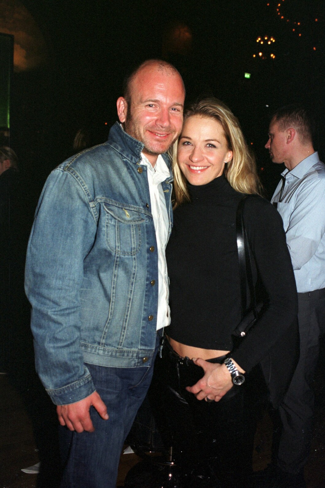 Hans Fahlén och Kristin Kaspersen på Melodifestivalen 2002.
