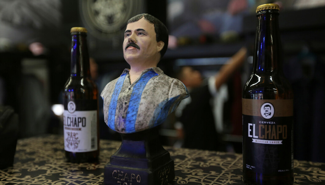 El Chapo som ölflaska