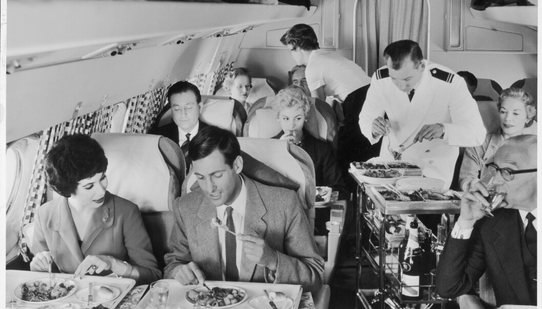 Ombord på passagerarflyg 1960