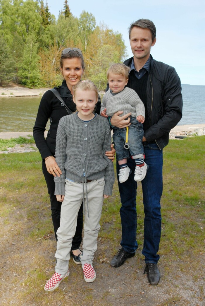 Felix och Clara med barnen Vera och Bill 2007.