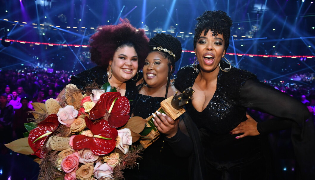 The Mamas under finalen i Melodifestivalen 2020.