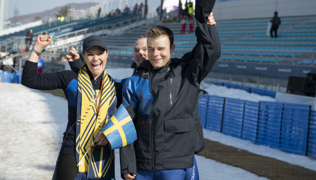 Kronprinsessan Victoria Zebastian Modin Paralympics 2018 Sydkorea