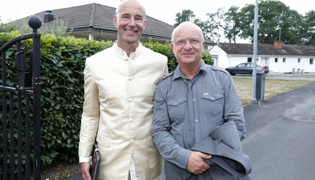 Jonas Gardell och maken Mark Levengood.