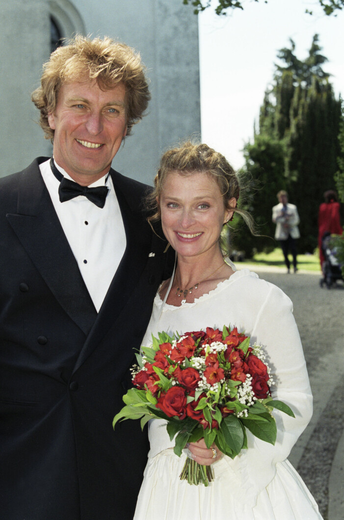 Lena Endre och RIchard Hobert, brllop 2000-06-03(c) Charles Hammarsten / IBL