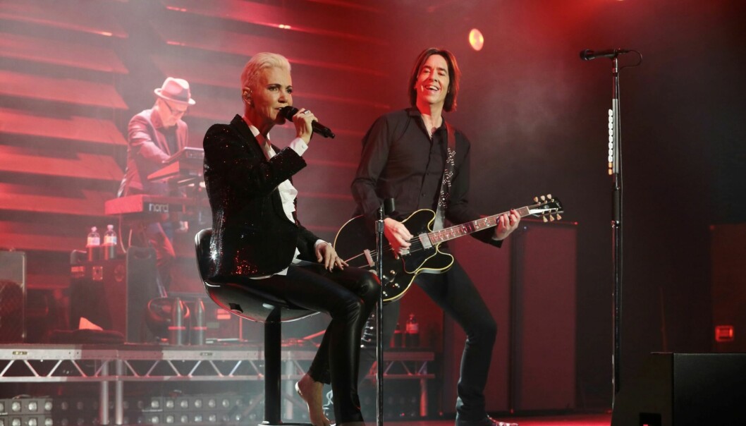 Per Gessle och Marie Fredriksson är för evigt ihågkomna för låtar som <span class=" italic" data-lab-italic_desktop="italic">Listen to your heart</span> och <span class=" italic" data-lab-italic_desktop="italic">It must have been love</span> genom världssuccé-bandet Roxette. Här på scenen igen 2015.