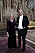 Magdalena Andersson (S) och maken Richard Friberg anländer till kungens traditionsenliga middag för Nobelpristagarna på Stockholms slott år 2019.