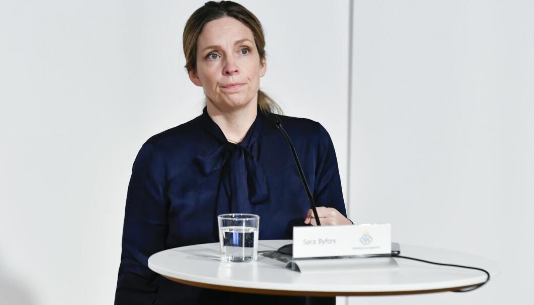 Sara Byfors, biträdande avdelningschef, Folkhälsomyndigheten.