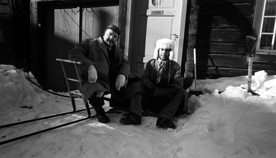 Hans Clarin och Paul Esser under inspelningen av Pippi Långstrump 1968.