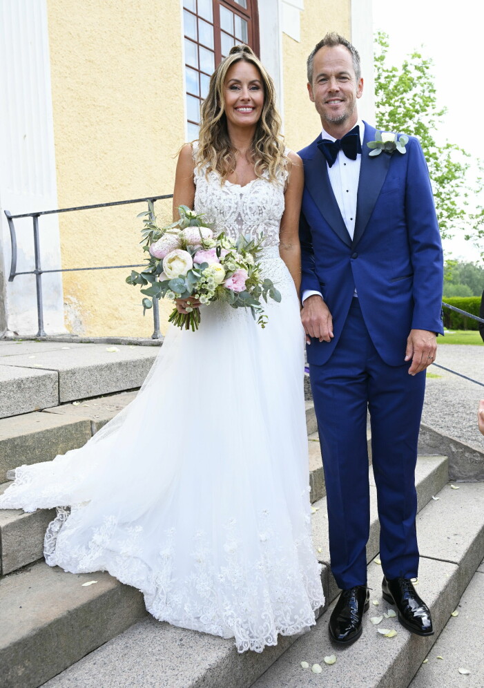 Jessica Wahlgren och Magnus Norman gifte sig i juni i år.