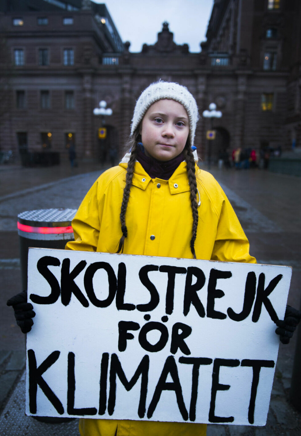 Greta Thunberg deltar i klimatmanifestation i Stockholm. Foto: Hanna Franzén/TT Greta Thunberg asperger