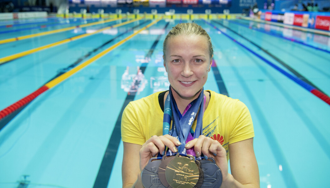 2019 tog Sarah Sjöström VM-guld på 50 meter fjäril i Gwajngju och flest individuella medaljer på ett VM av alla kvinnor genom tiderna. Sarah Sjöström tog VM-guld på 50 meter fjäril i Gwajngju.