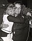 Inger Nilsson kramar om Astrid Lindgren under inspelningen av Pippi Långstrump.