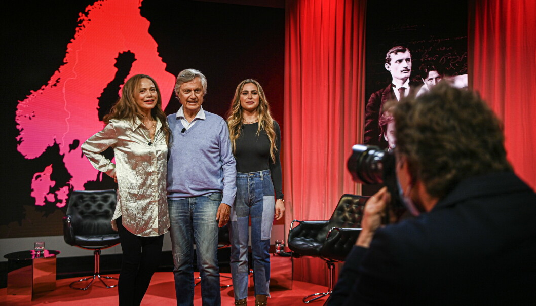 Lena Olin, Lasse Hallström och Tora Hallström.
