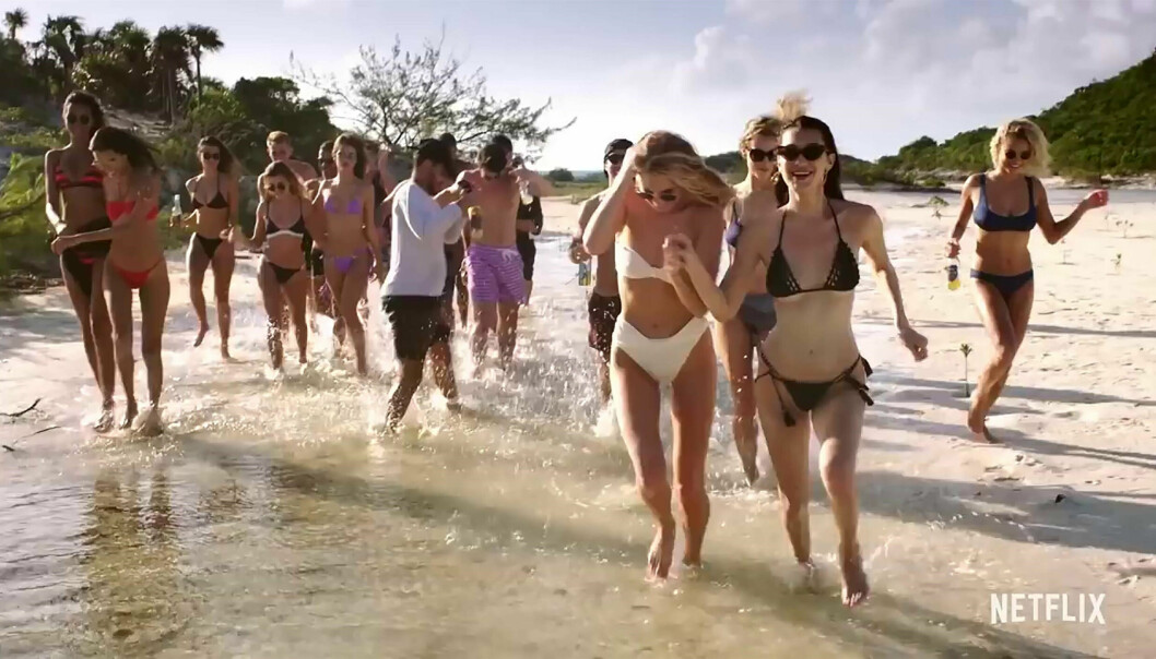 Såhär såg festivalen ut i marknadsföringen. Från Netflix-dokumentären <span class=" italic" data-lab-italic_desktop="italic">Fyre: The Greatest party that never happened</span> PR för Fyre festival