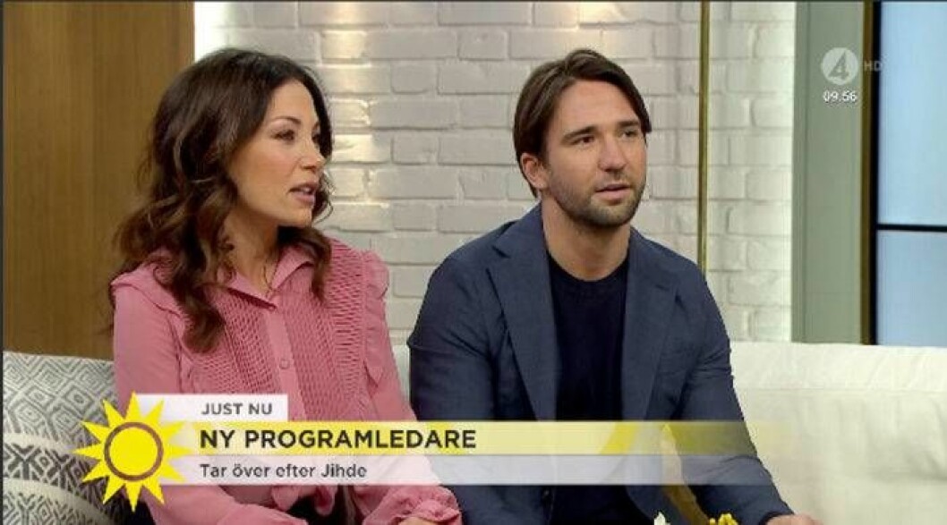 Sebastian von Sivers blir ny programledare för <em>Nyhetsmorgon</em> efter Peter Jihde. Här tillsammans med nya parhästen Tilde de Paula Eby. Foto: TV4 Sebastian von Sivers blir ny programledare för Nyhetsmorgon efter Peter Jihde. Här tillsammans med nya parhästen Tilde de Paula Eby.