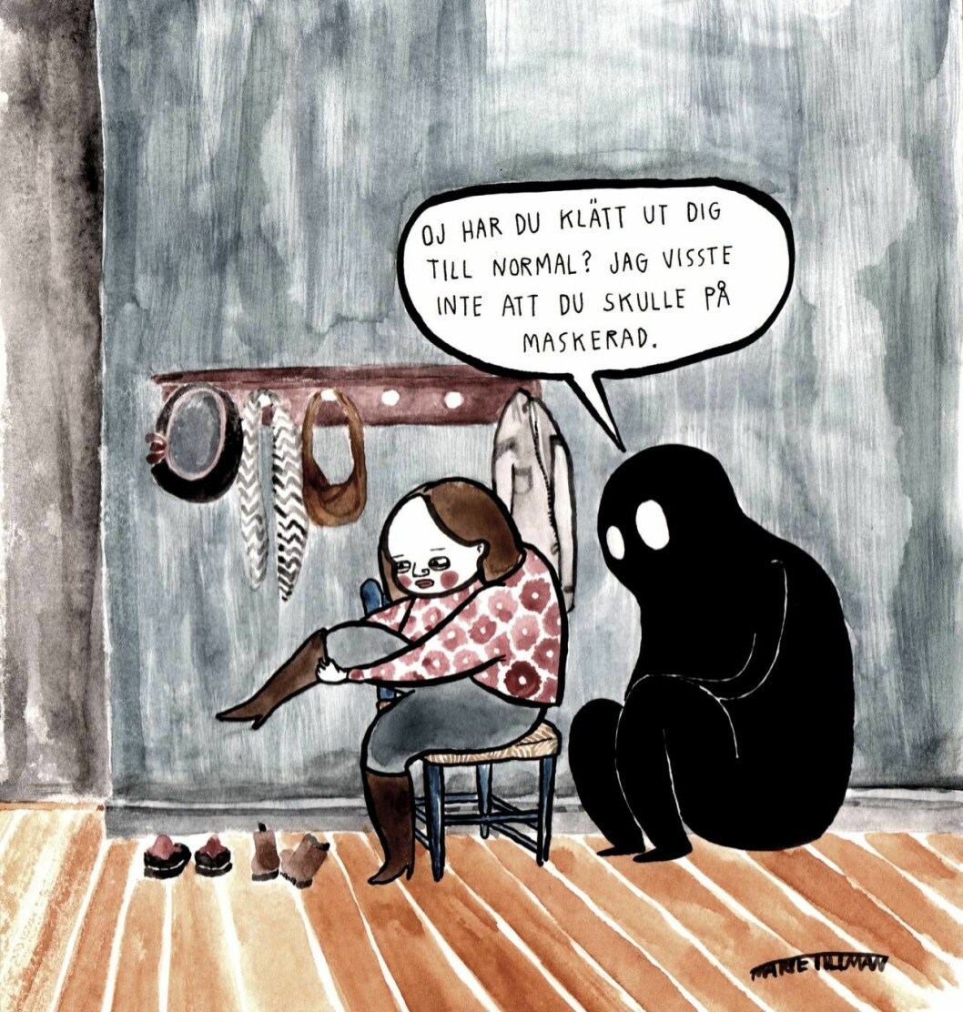 Livscoachen publiceras bland annat i tidningen Metro. Seriestrip från Livscoachen