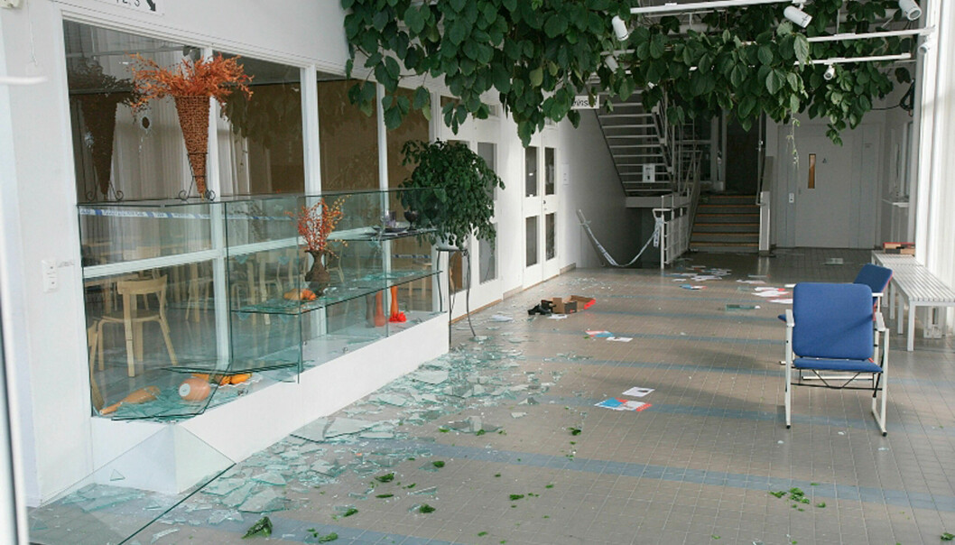 11 personer dog vid skolskjutningen på en yrkesskola i finska Kauhajoki 2008. Bland dem den misstänkte gärningsmannen. En 22-årig elev. Efter skolskjutningen i finska Kauhajoki