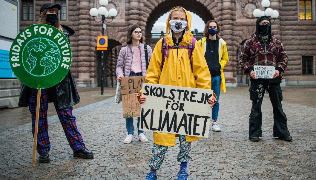 Skolstrejk för klimatet.