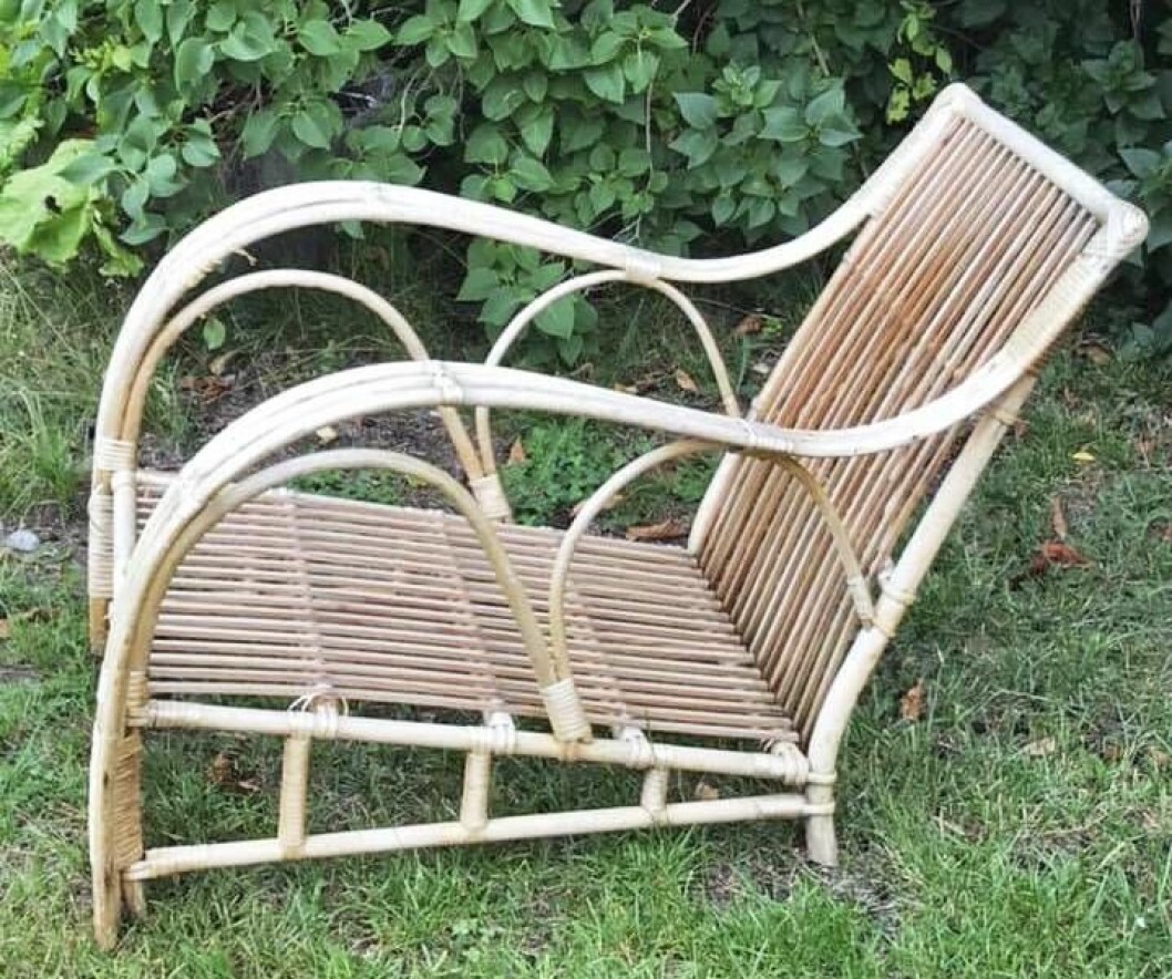 Bambustol i gräs