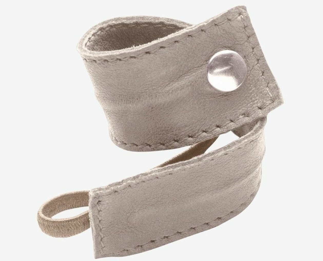 Snodd med läderband