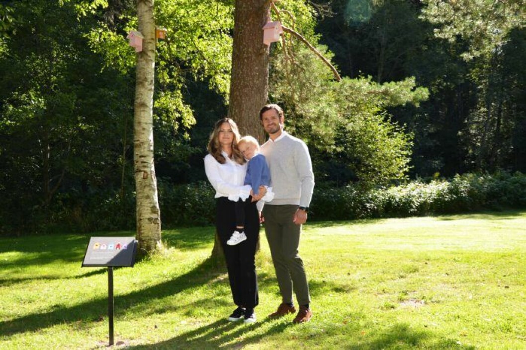 Prinsessan Sofia med prins Gabriel och prins Carl Philip