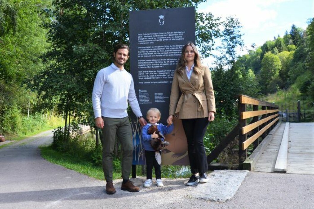 Prinsessan Sofia med familjen i Dalarna