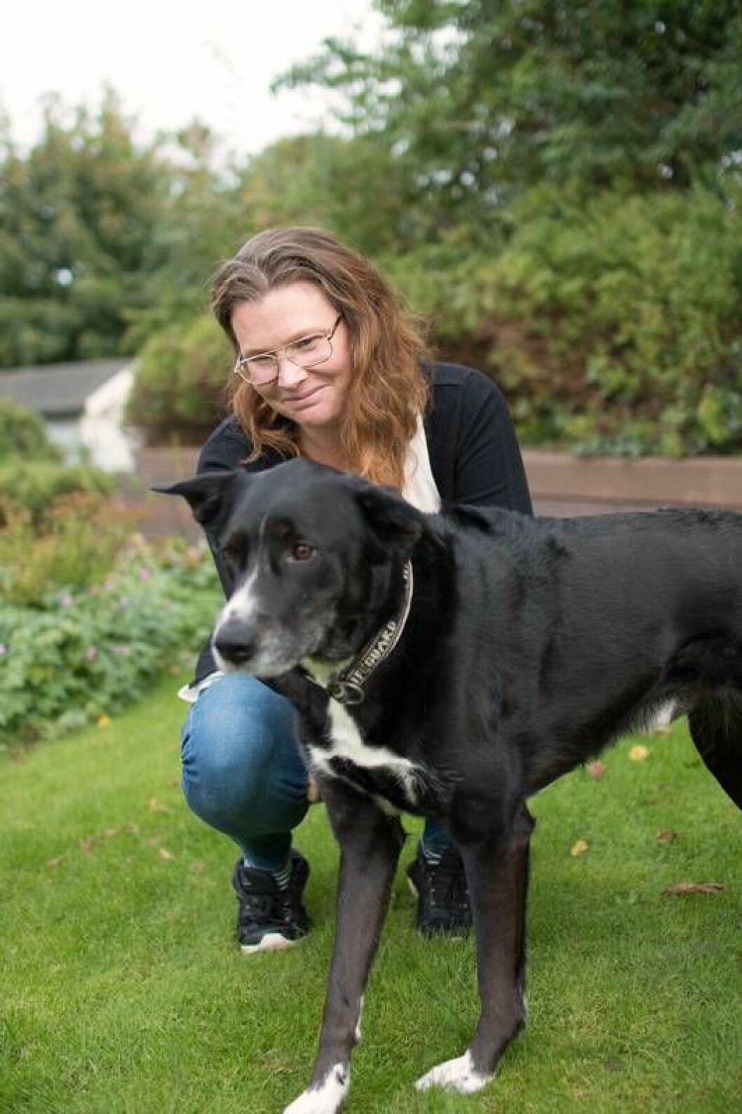Sofia och hunden Sam.