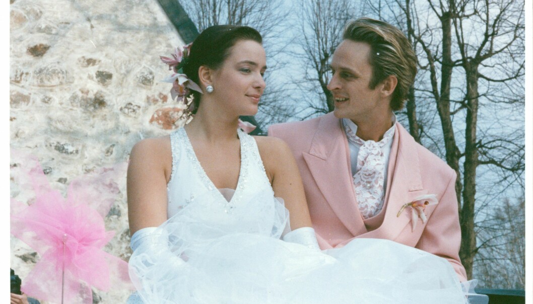 Sofia Wistam och Thomas "Orup" Eriksson. Sofia Wistam och Thomas "Orup" Eriksson gifter sig i april 1989.